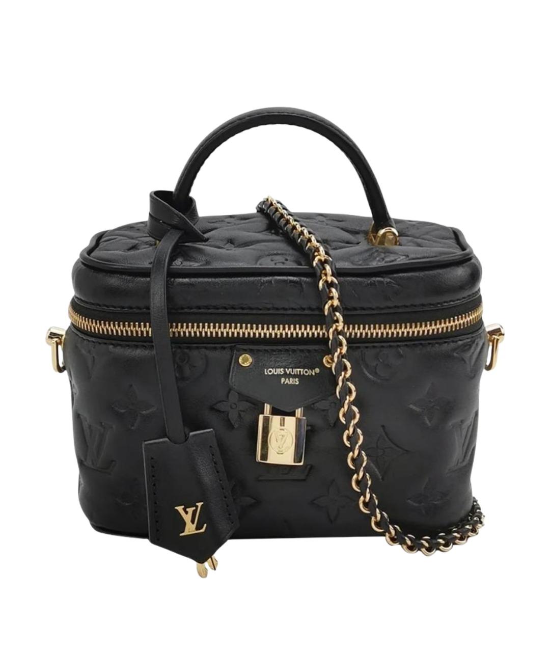 LOUIS VUITTON Черная кожаная сумка через плечо, фото 1