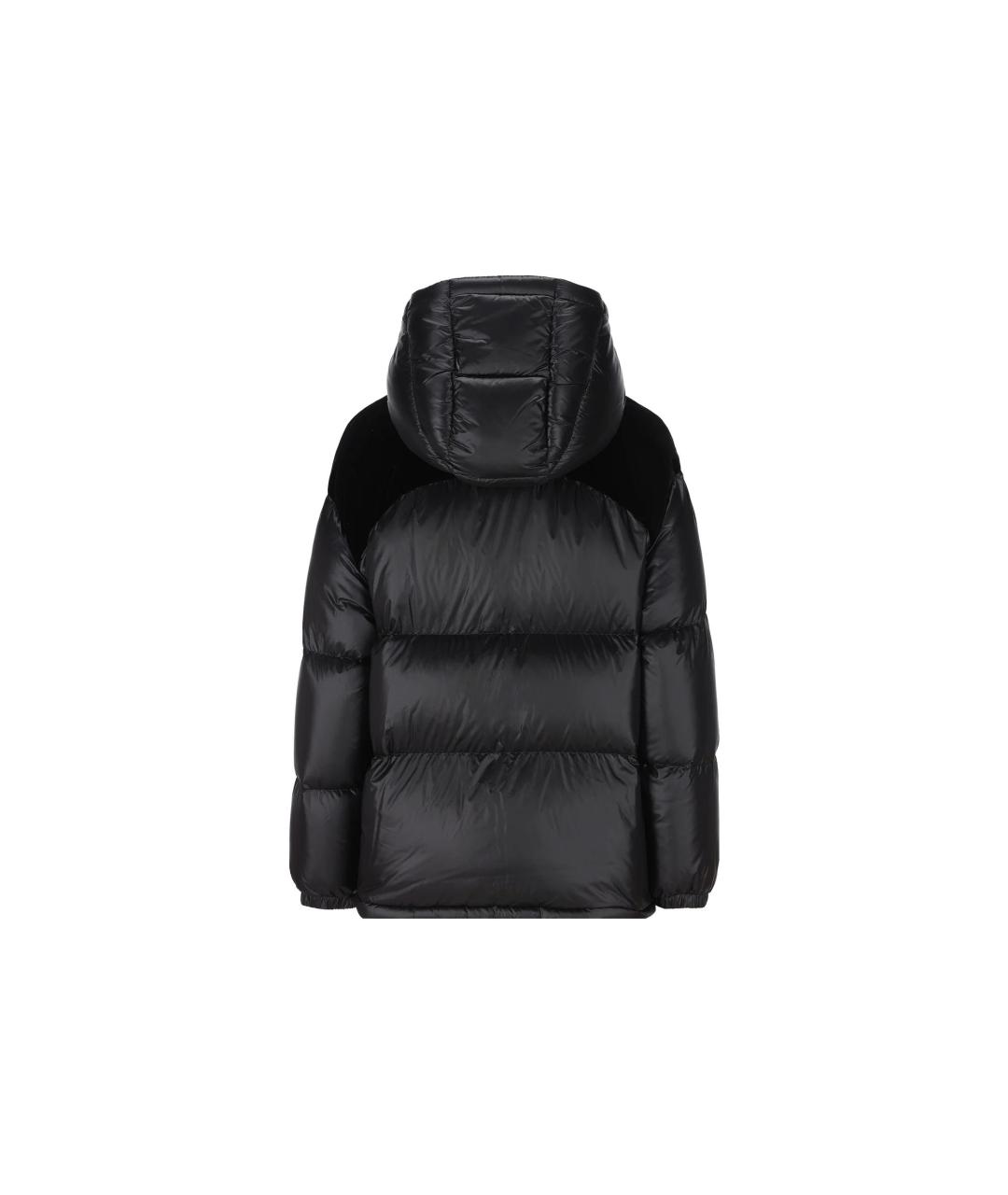 MONCLER Черный пуховик, фото 2