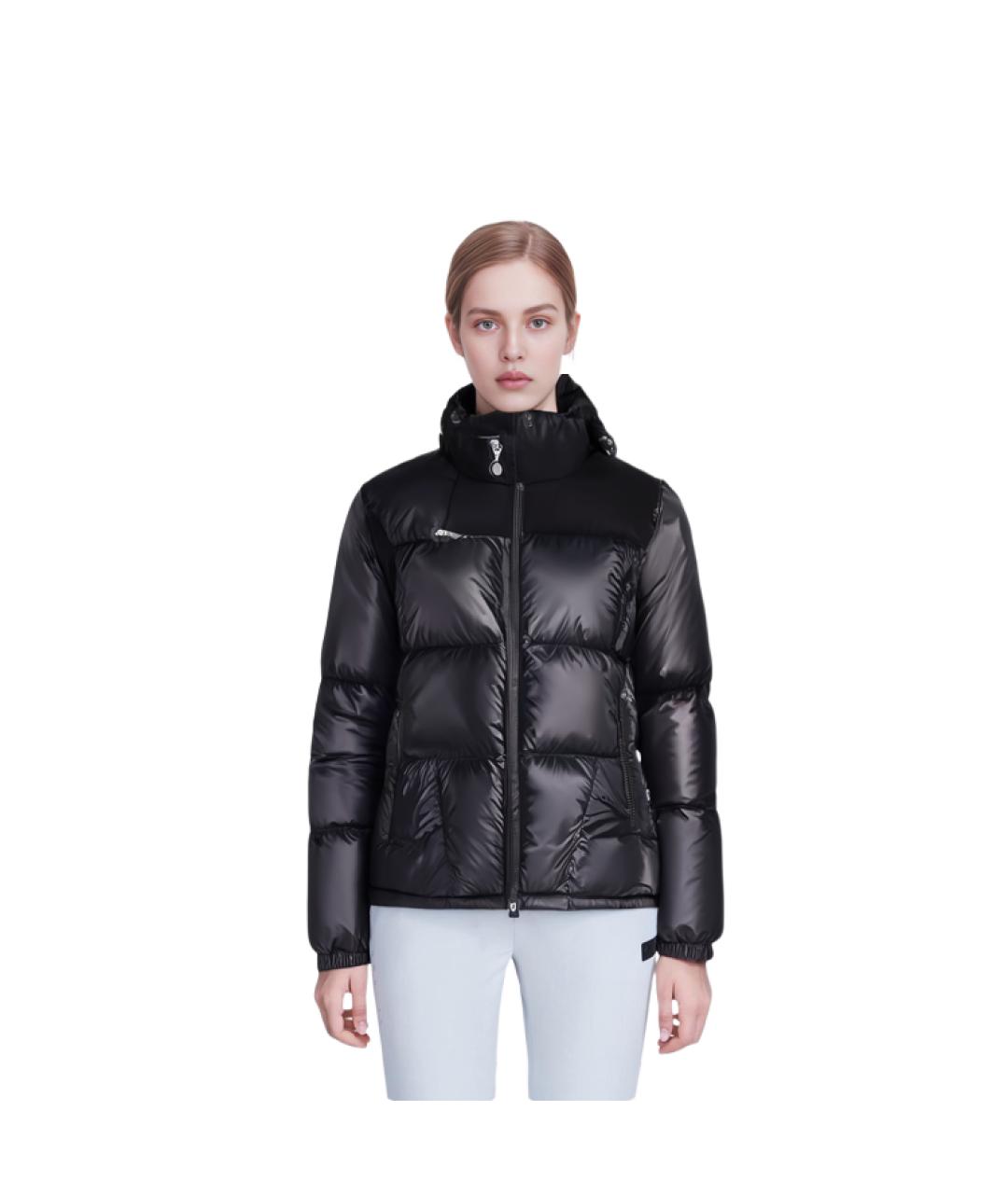 MONCLER Черный пуховик, фото 3