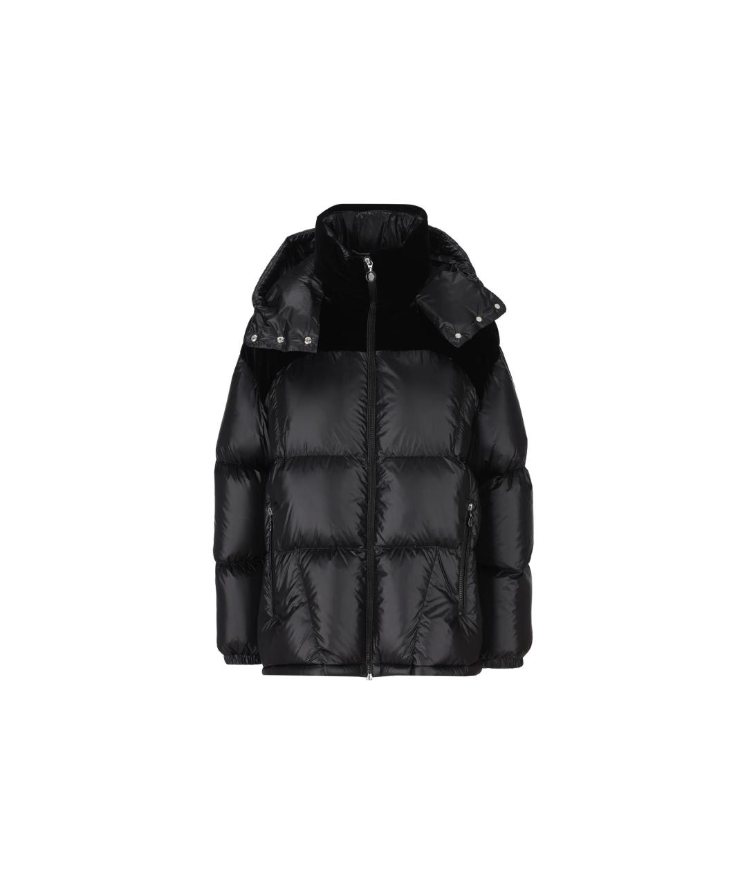 MONCLER Черный пуховик, фото 4