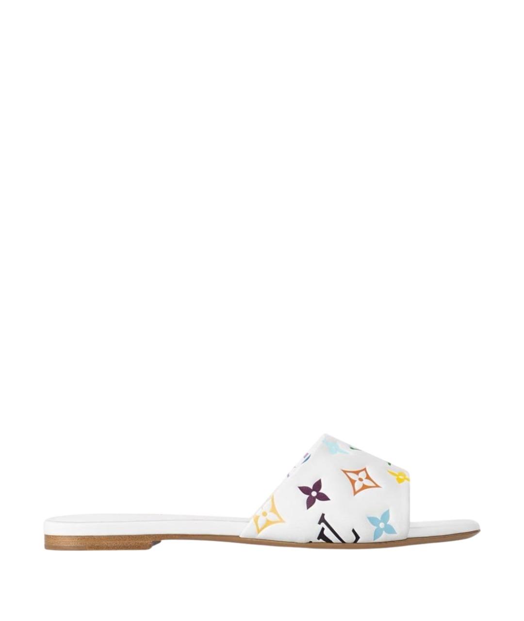 LOUIS VUITTON Мульти кожаные шлепанцы, фото 1