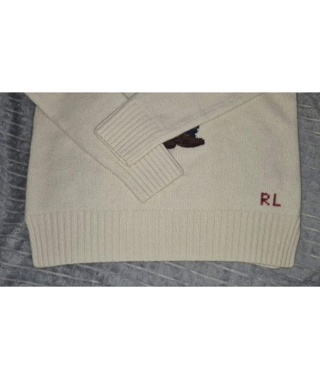 POLO RALPH LAUREN Белый шерстяной джемпер / свитер, фото 9