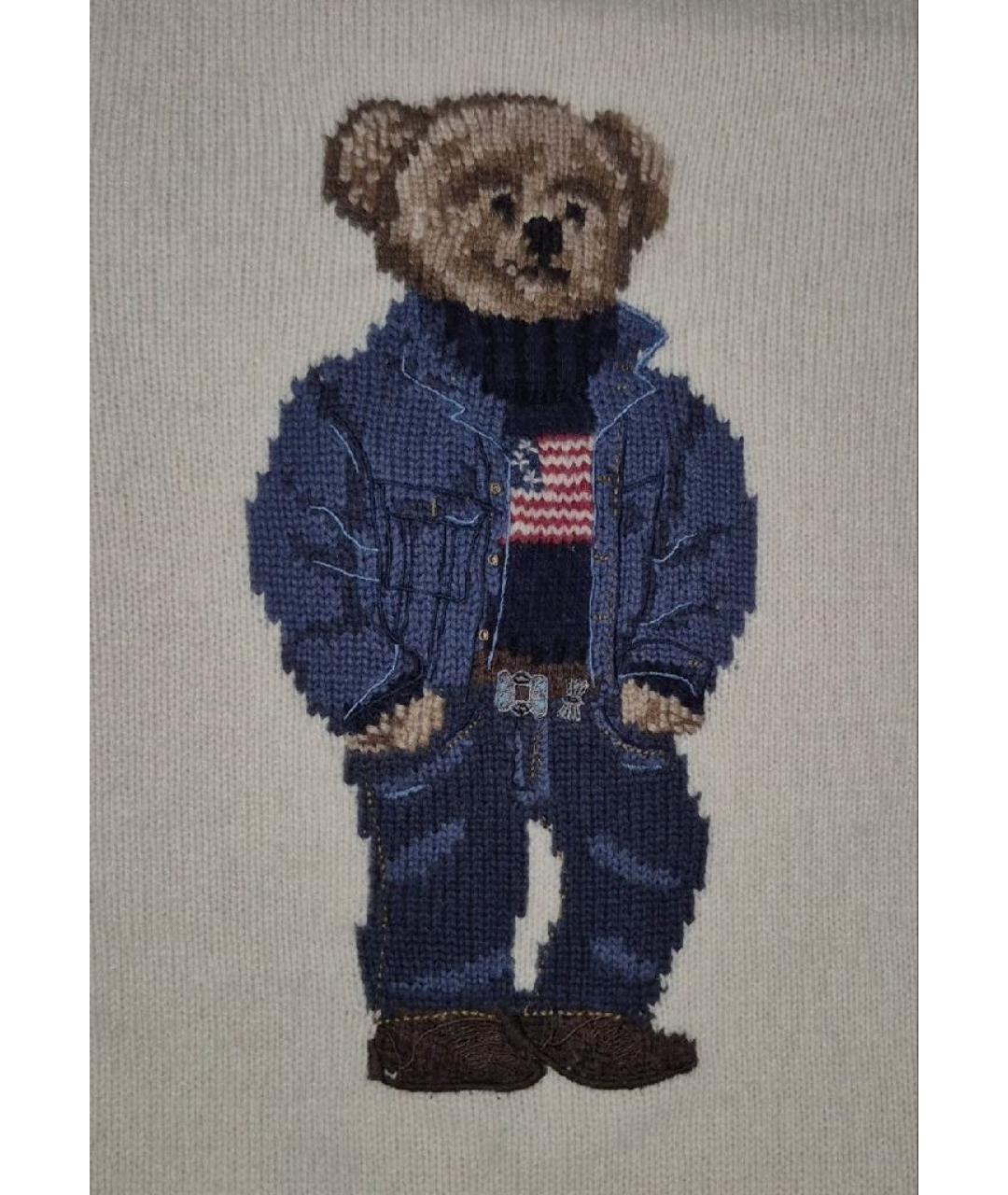 POLO RALPH LAUREN Белый шерстяной джемпер / свитер, фото 4