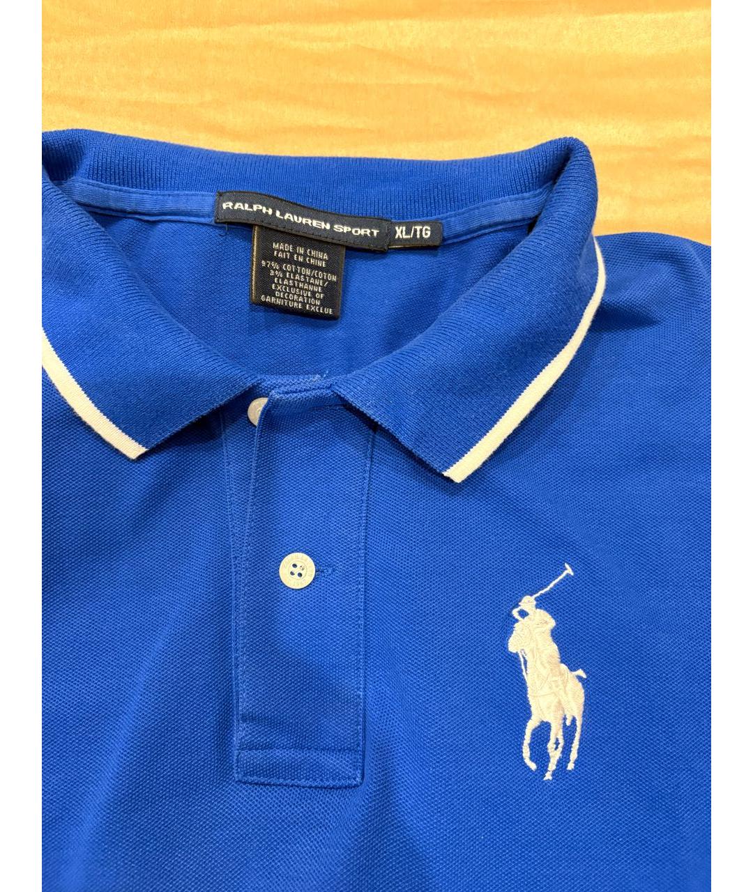 RALPH LAUREN Синее хлопковое платье, фото 3