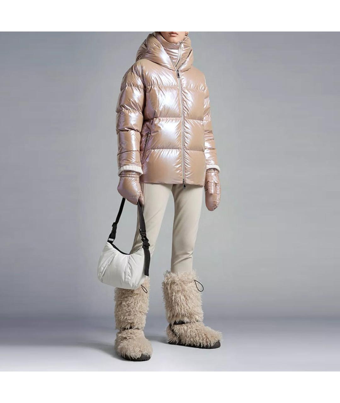 MONCLER Розовый пуховик, фото 2