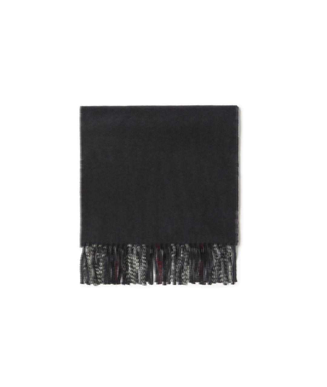 BURBERRY Темно-синий кашемировый шарф, фото 4