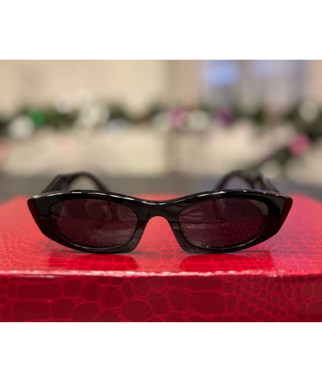PRADA Черные пластиковые солнцезащитные очки, фото 7