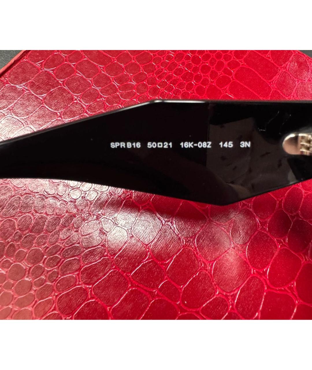 PRADA Черные пластиковые солнцезащитные очки, фото 6