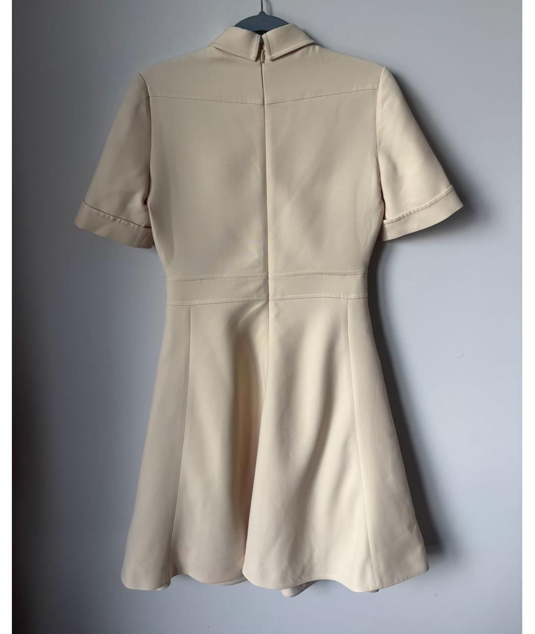 GUCCI Бежевое шелковое повседневное платье, фото 2