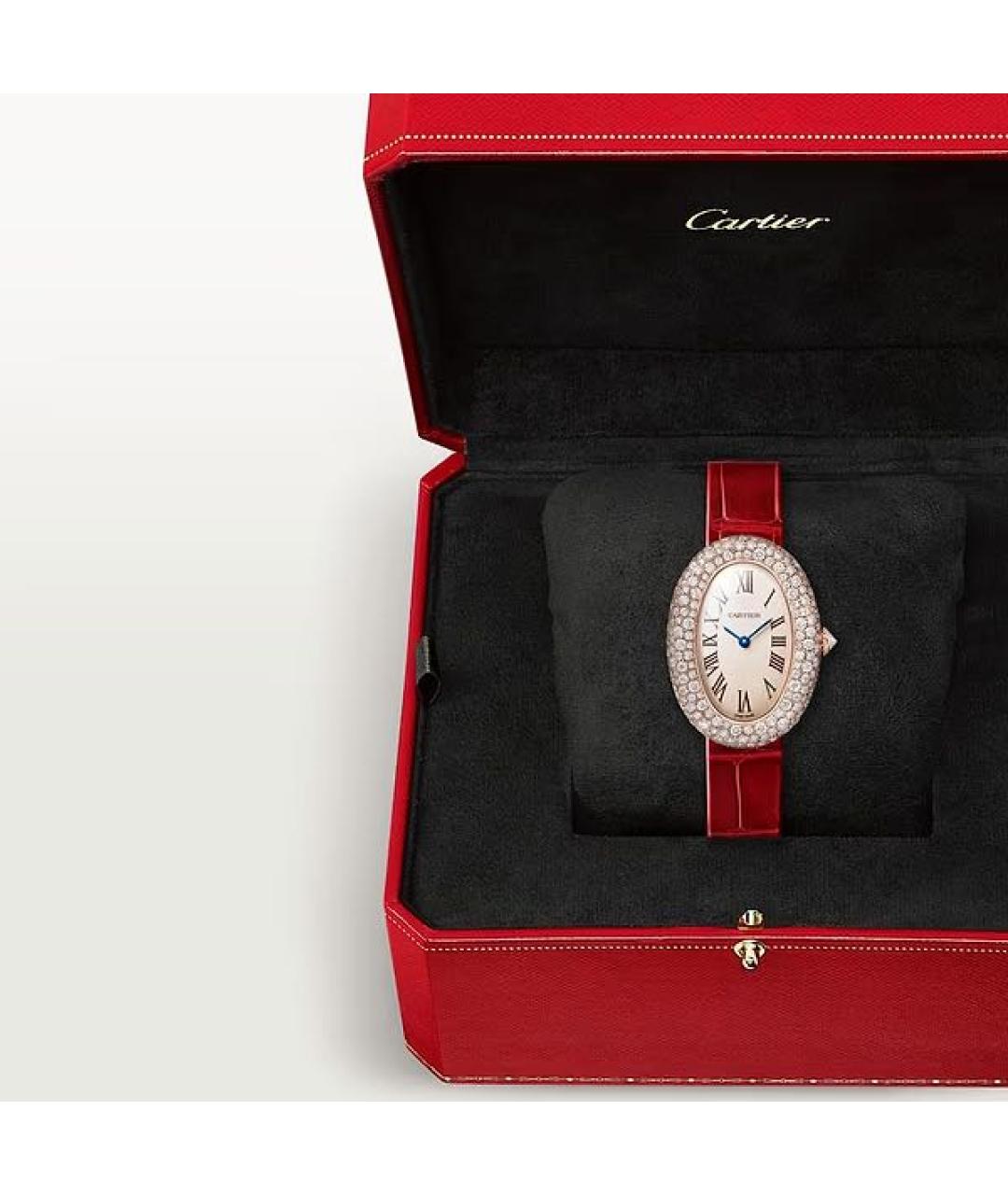 CARTIER Красные часы из розового золота, фото 2