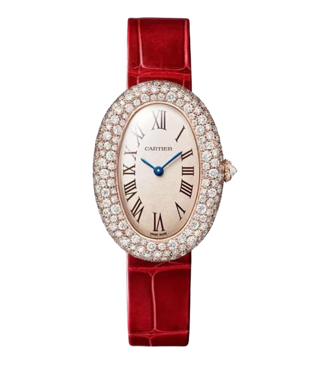 CARTIER Красные часы из розового золота, фото 1