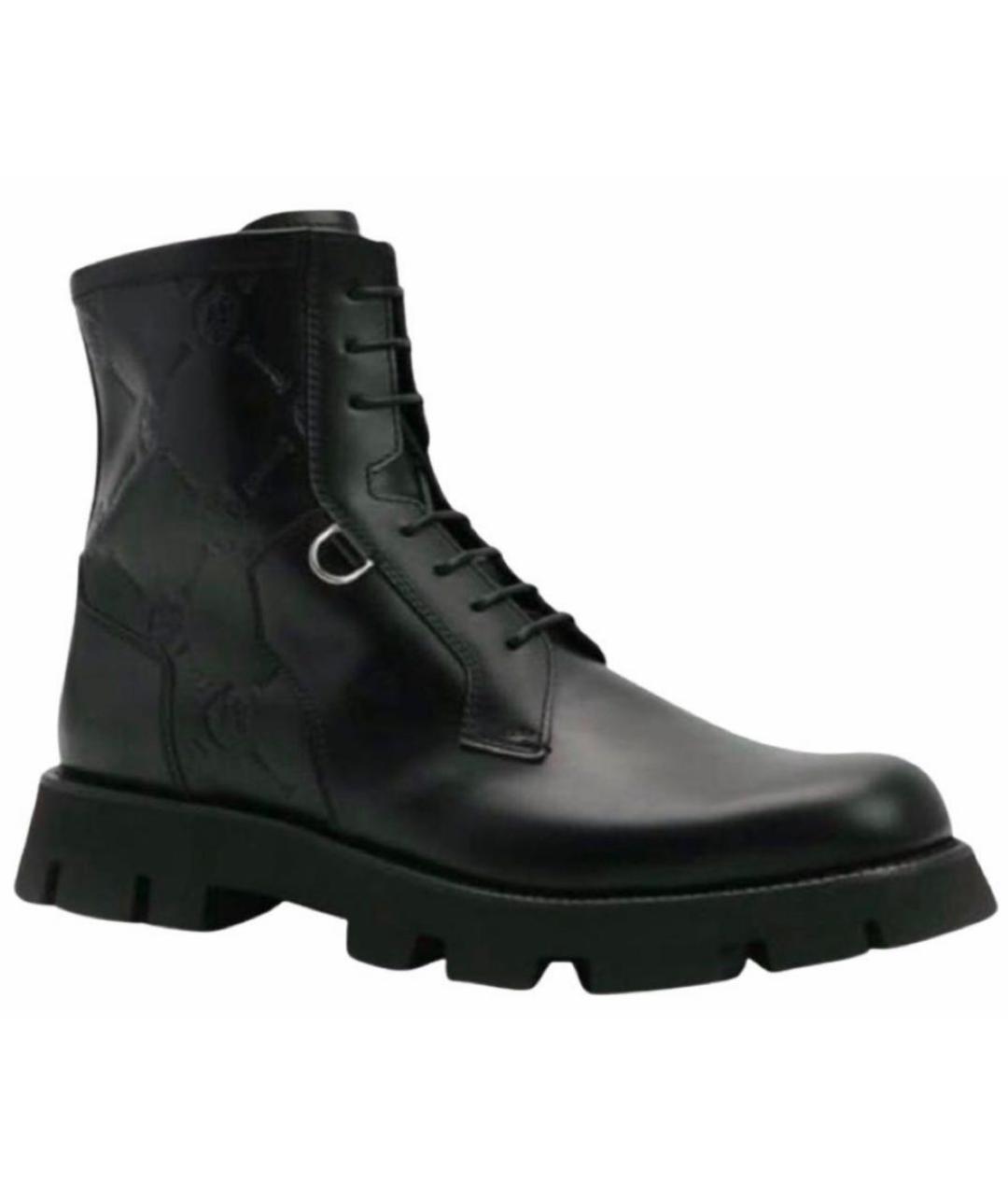 BERLUTI Черные кожаные высокие ботинки, фото 1