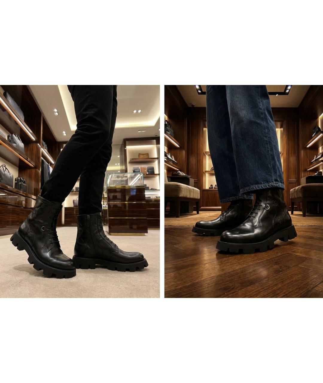 BERLUTI Черные кожаные высокие ботинки, фото 8