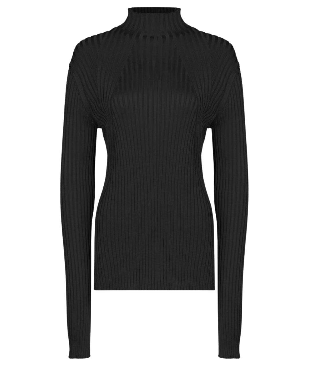 JIL SANDER Черная вискозная водолазка, фото 1