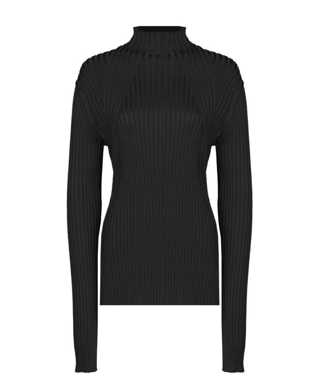 JIL SANDER Черная вискозная водолазка, фото 6