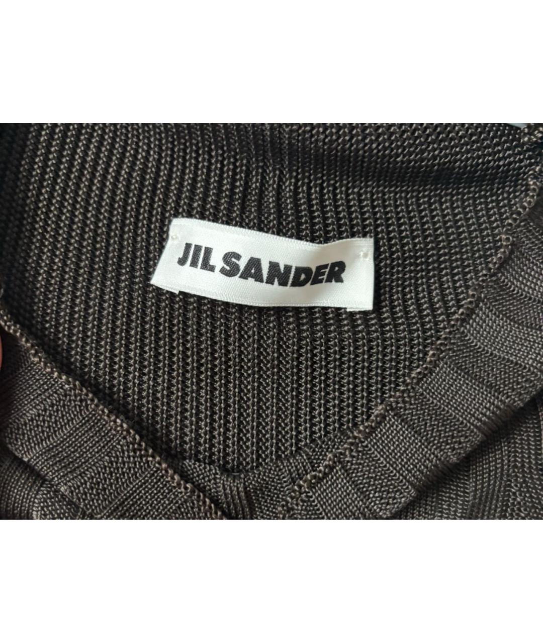 JIL SANDER Черная вискозная водолазка, фото 3
