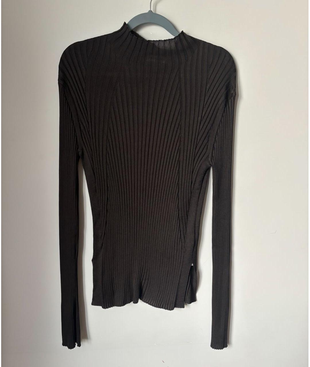 JIL SANDER Черная вискозная водолазка, фото 2