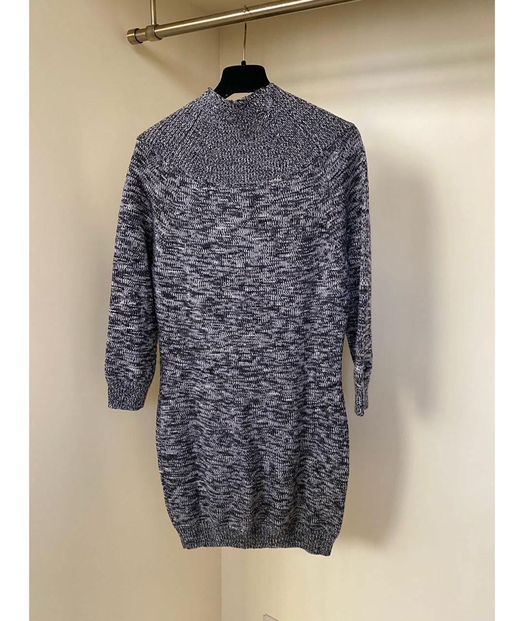 DSQUARED2 Антрацитовое шерстяное повседневное платье, фото 8