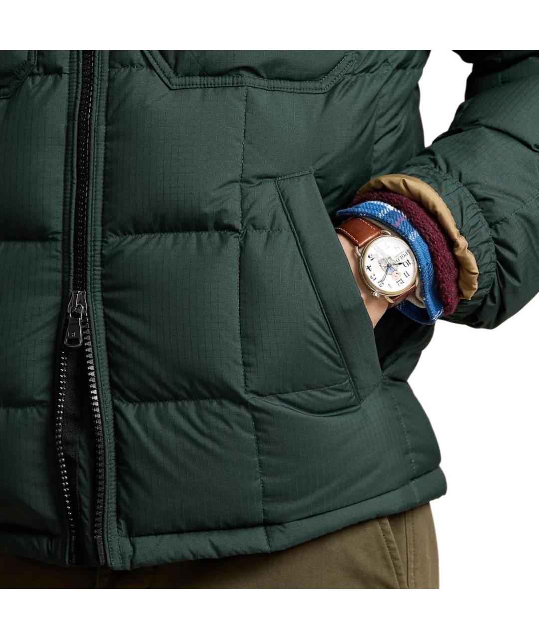 POLO RALPH LAUREN Зеленый пуховик, фото 5