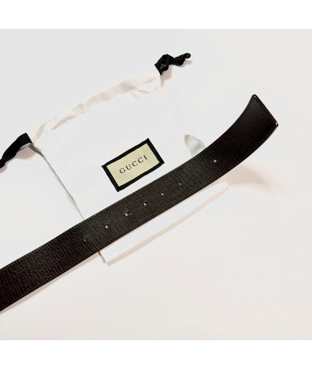 GUCCI Бежевый кожаный ремень, фото 4