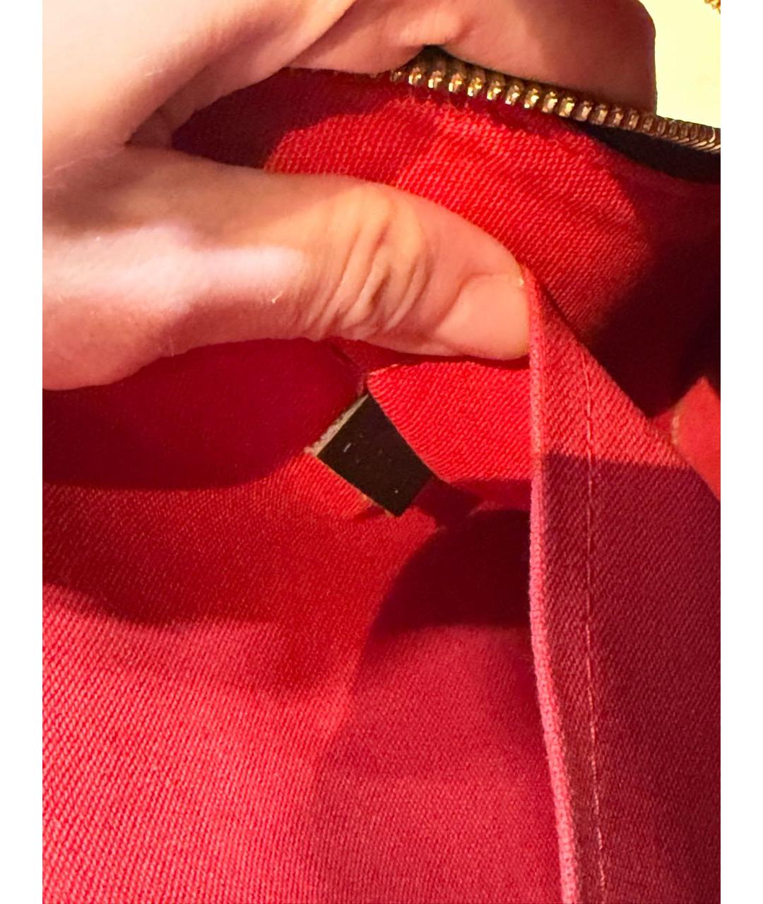 LOUIS VUITTON Коричневая сумка с короткими ручками, фото 4