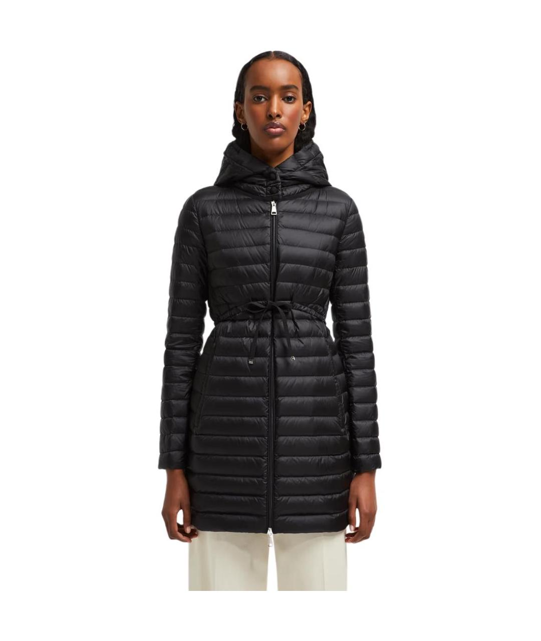 MONCLER Черный пуховик, фото 4
