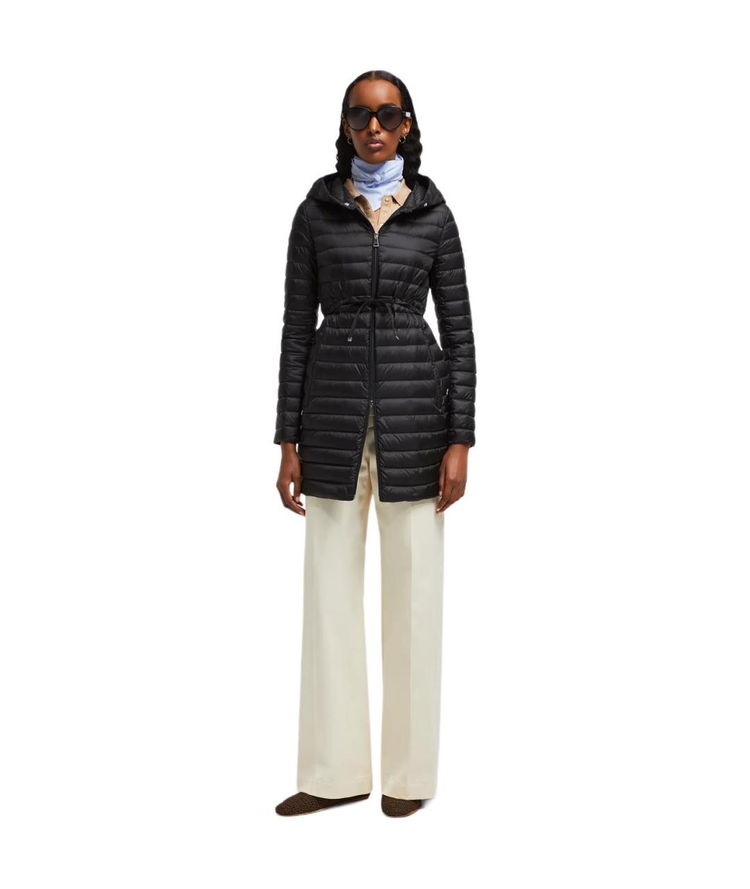 MONCLER Черный пуховик, фото 3