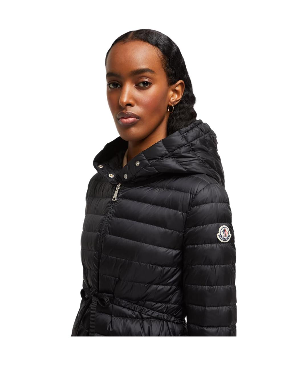 MONCLER Черный пуховик, фото 2