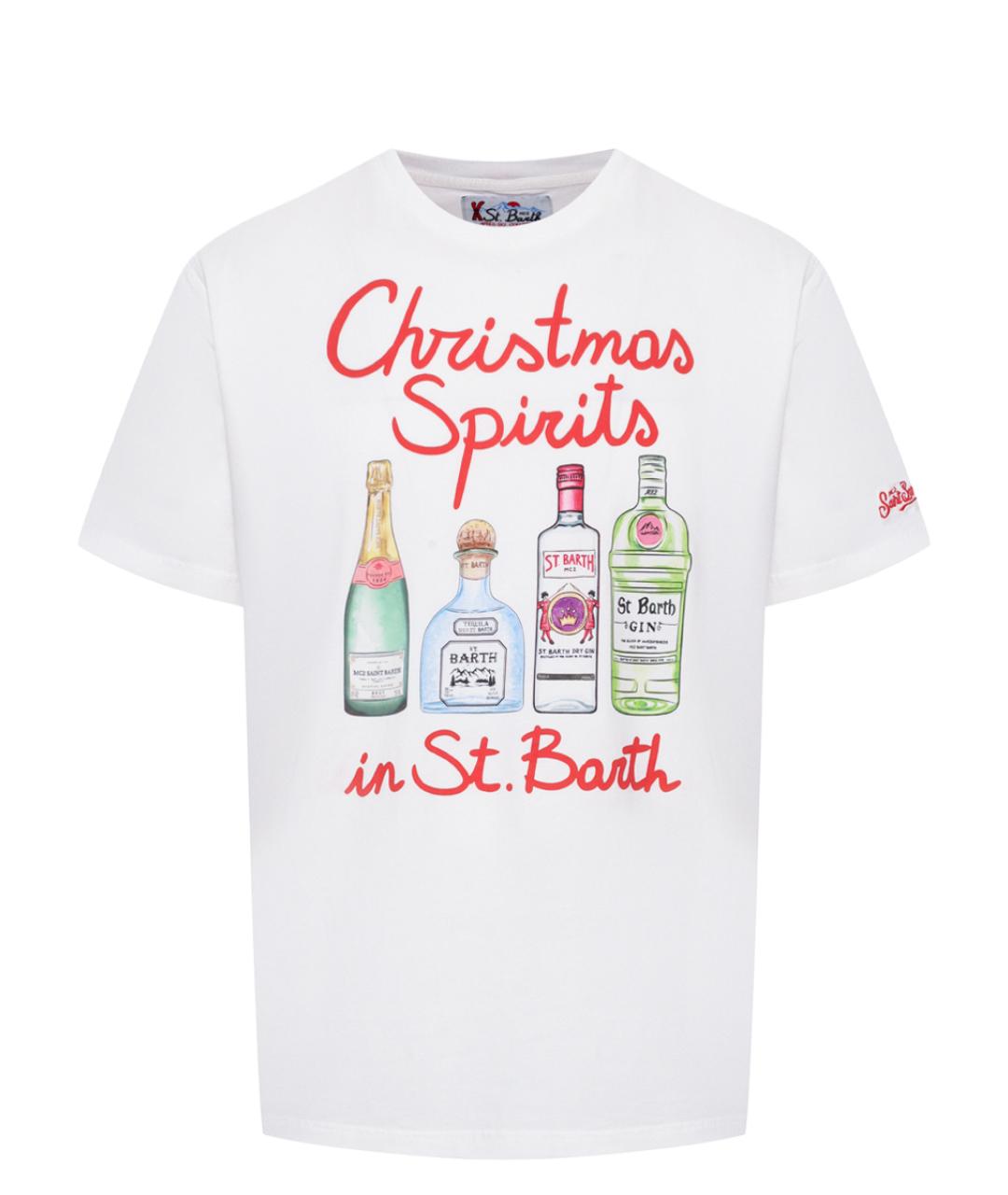 MC2 SAINT BARTH Белая хлопковая футболка, фото 1