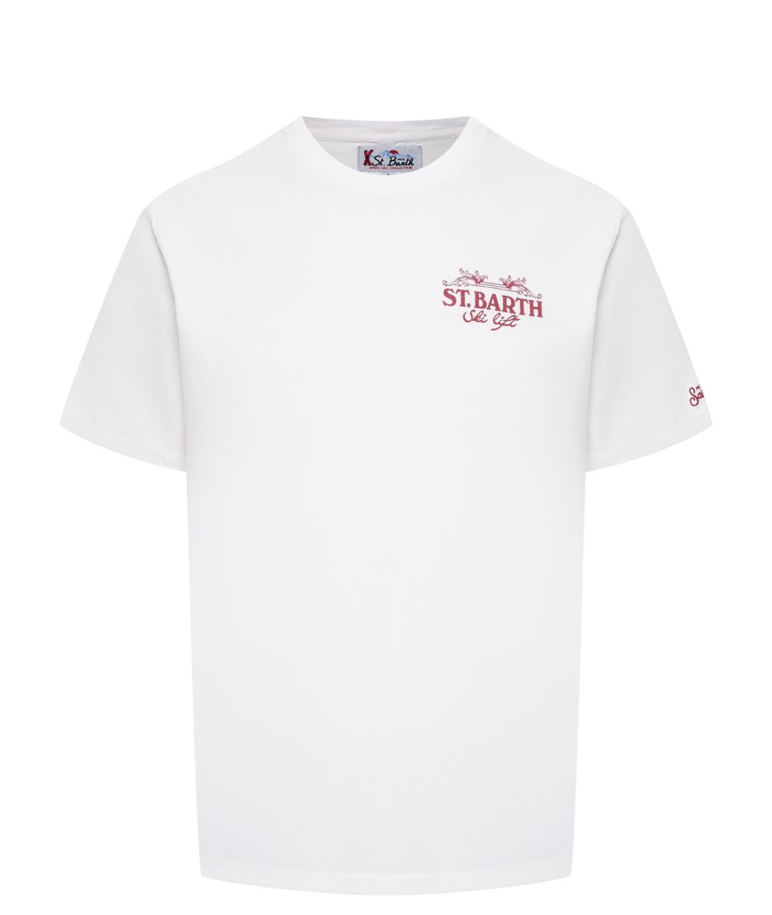 MC2 SAINT BARTH Белая хлопковая футболка, фото 1