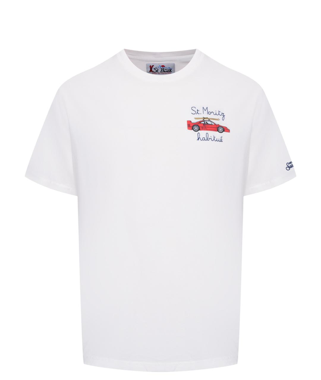 MC2 SAINT BARTH Белая хлопковая футболка, фото 1