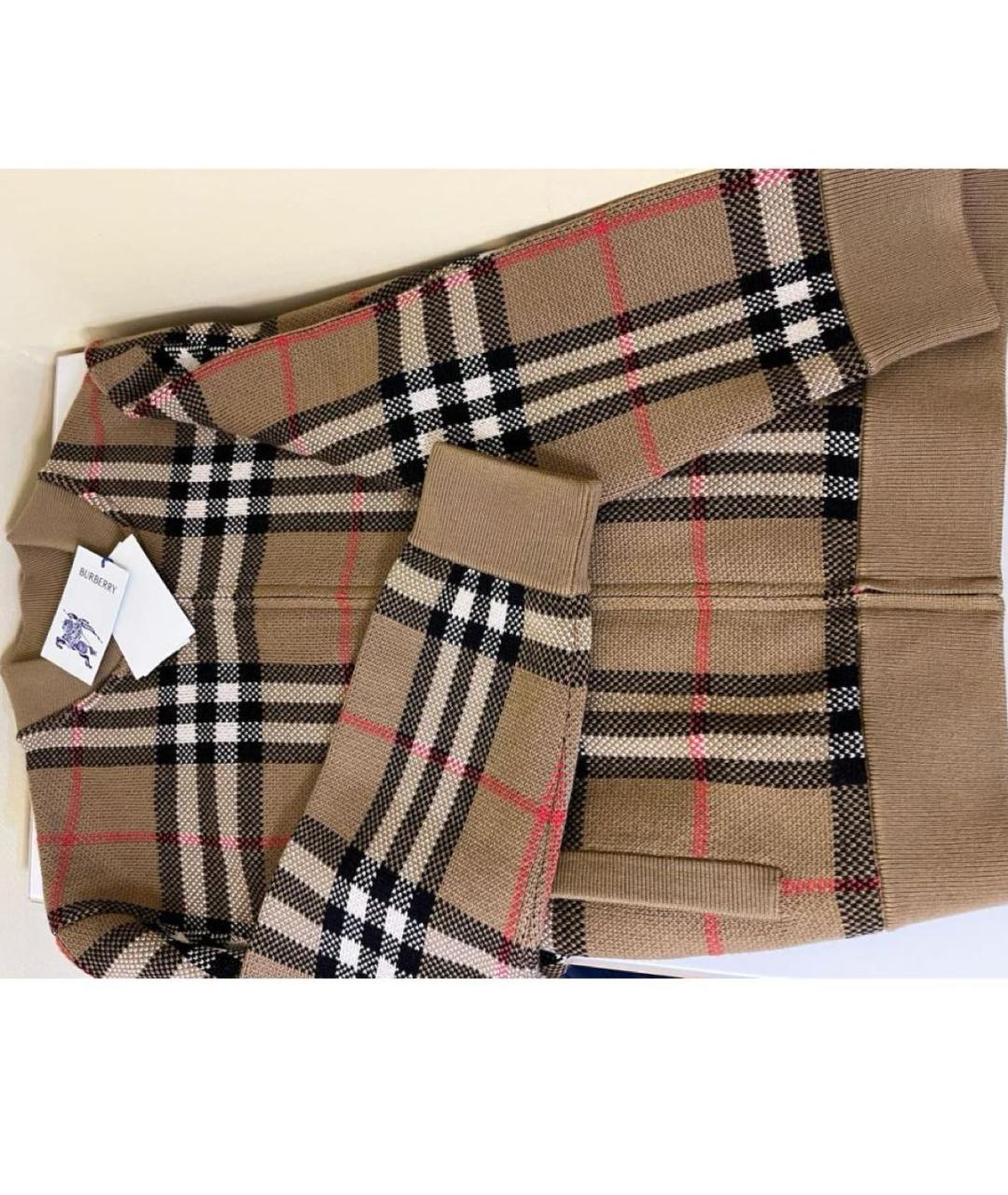 BURBERRY Бежевый шерстяной кардиган, фото 3