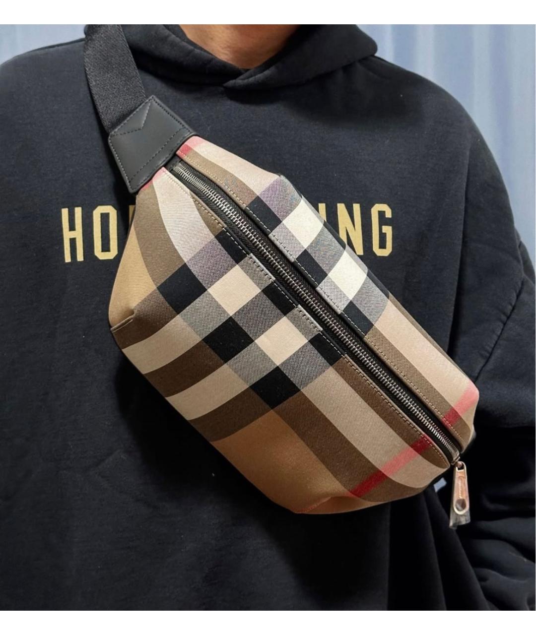 BURBERRY Коричневая поясная сумка, фото 2