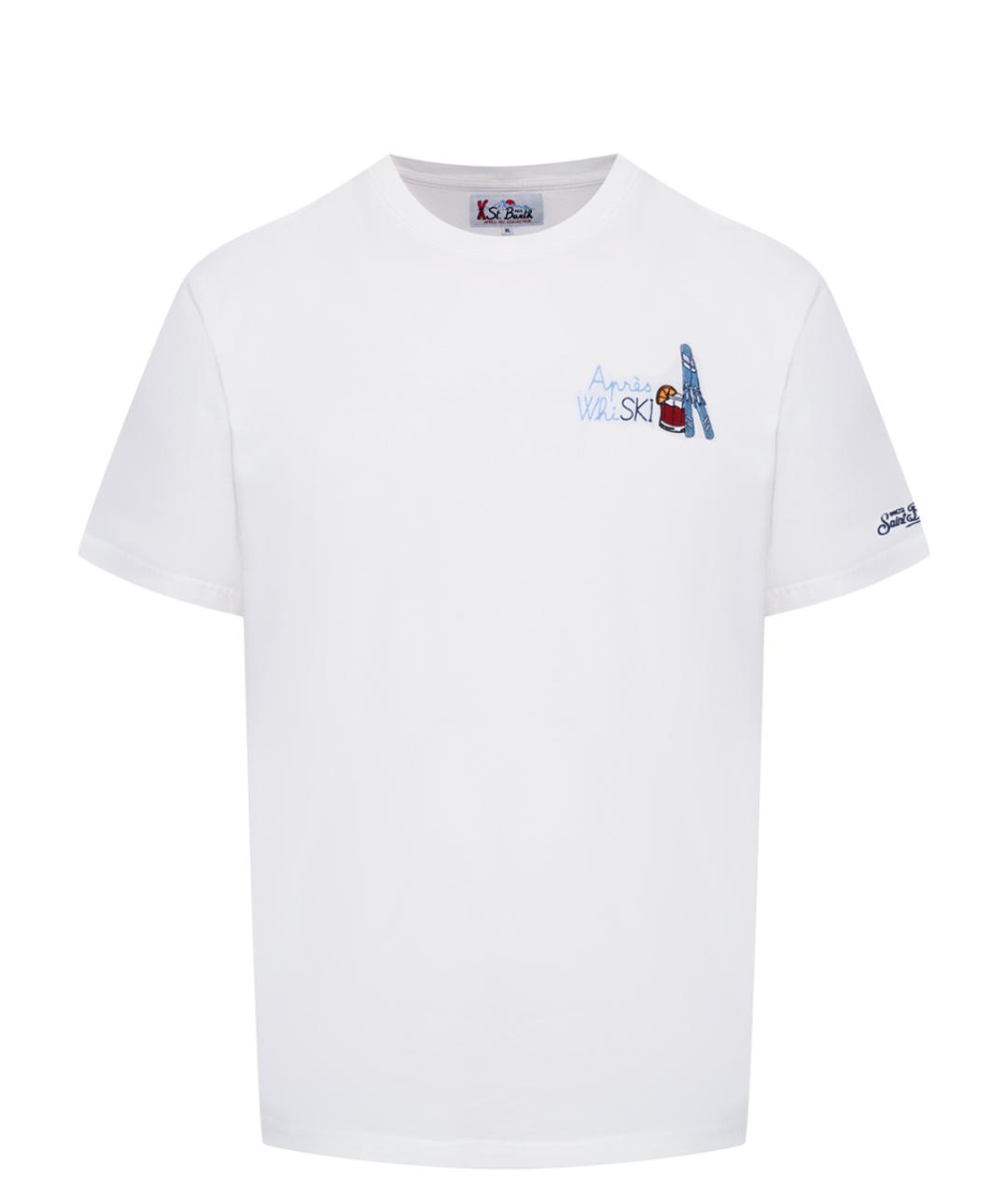 MC2 SAINT BARTH Белая хлопковая футболка, фото 1