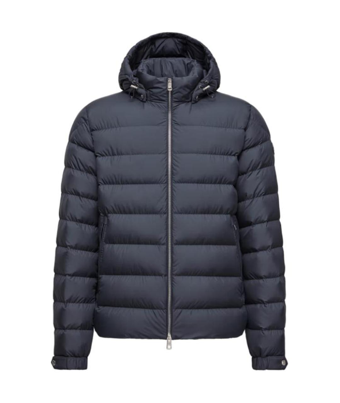 MONCLER Темно-синий пуховик, фото 1