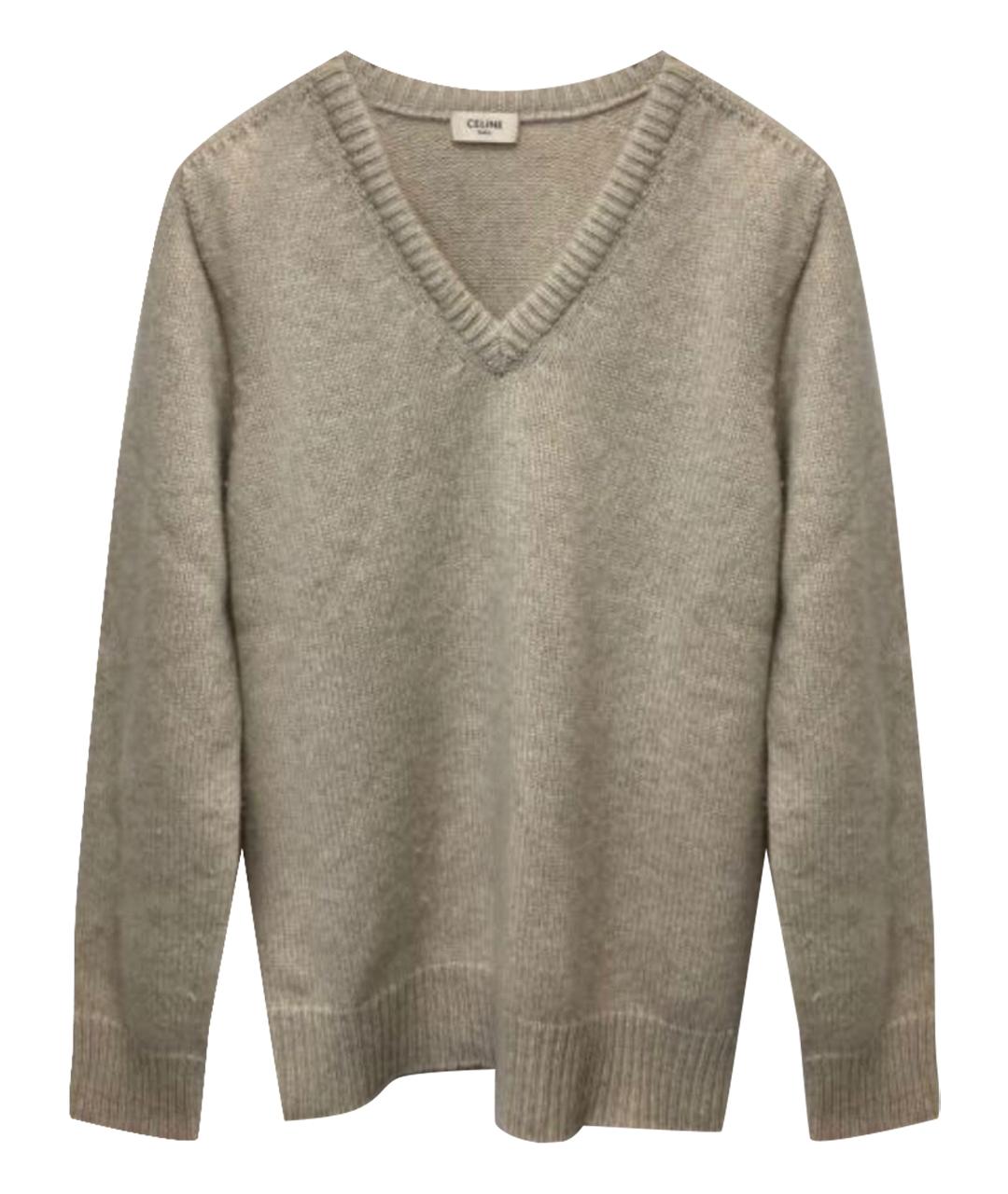 CELINE Бежевый кашемировый джемпер / свитер, фото 1