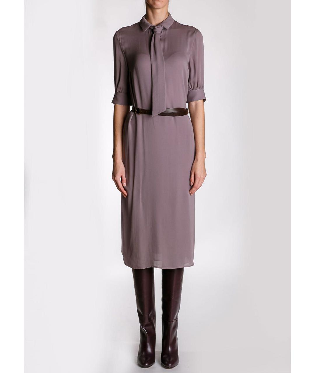 DSQUARED2 Бежевое шелковое коктейльное платье, фото 2