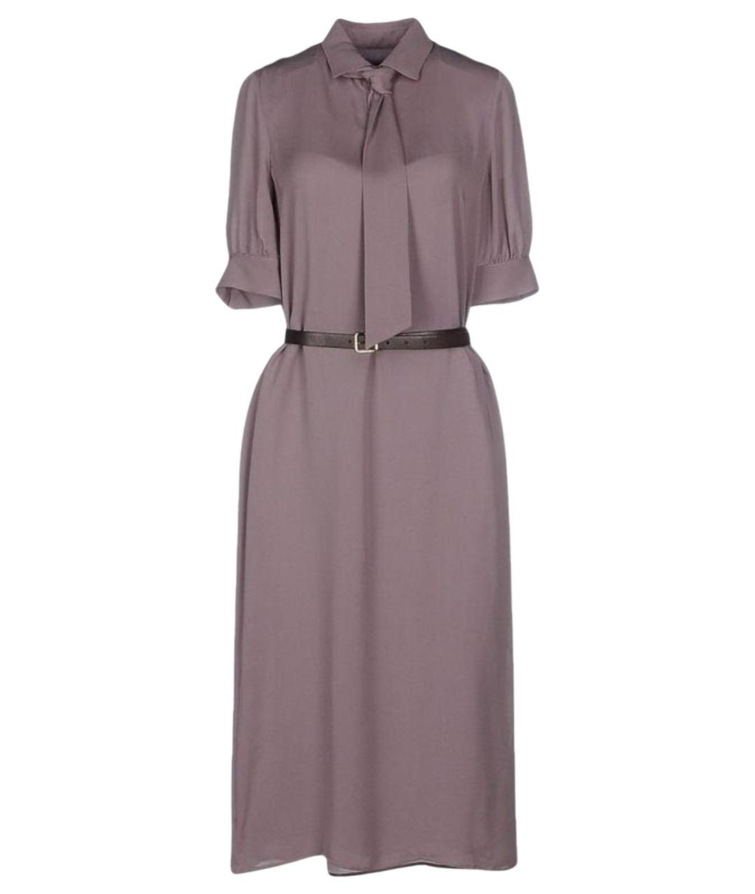 DSQUARED2 Бежевое шелковое коктейльное платье, фото 1