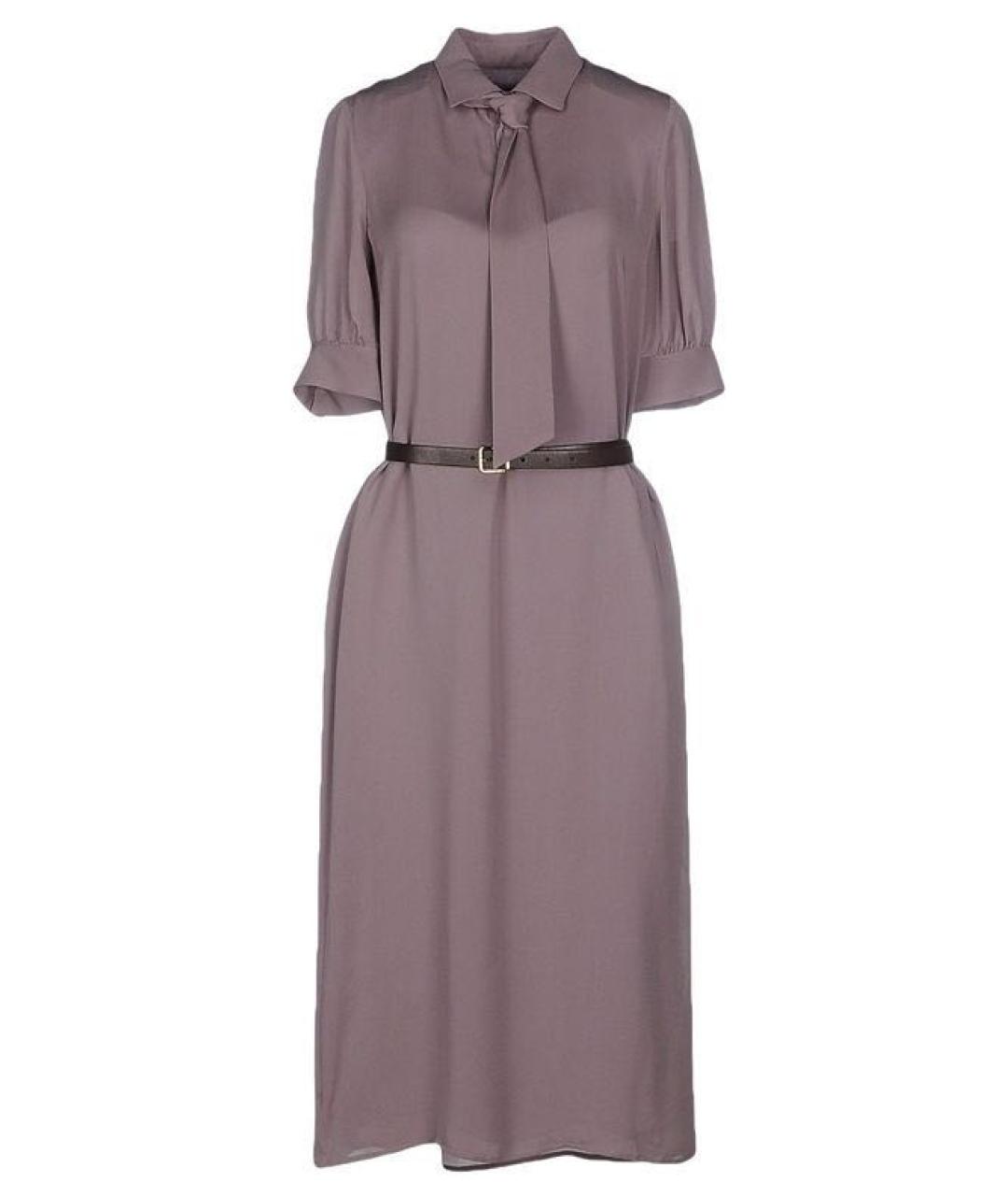 DSQUARED2 Бежевое шелковое коктейльное платье, фото 9