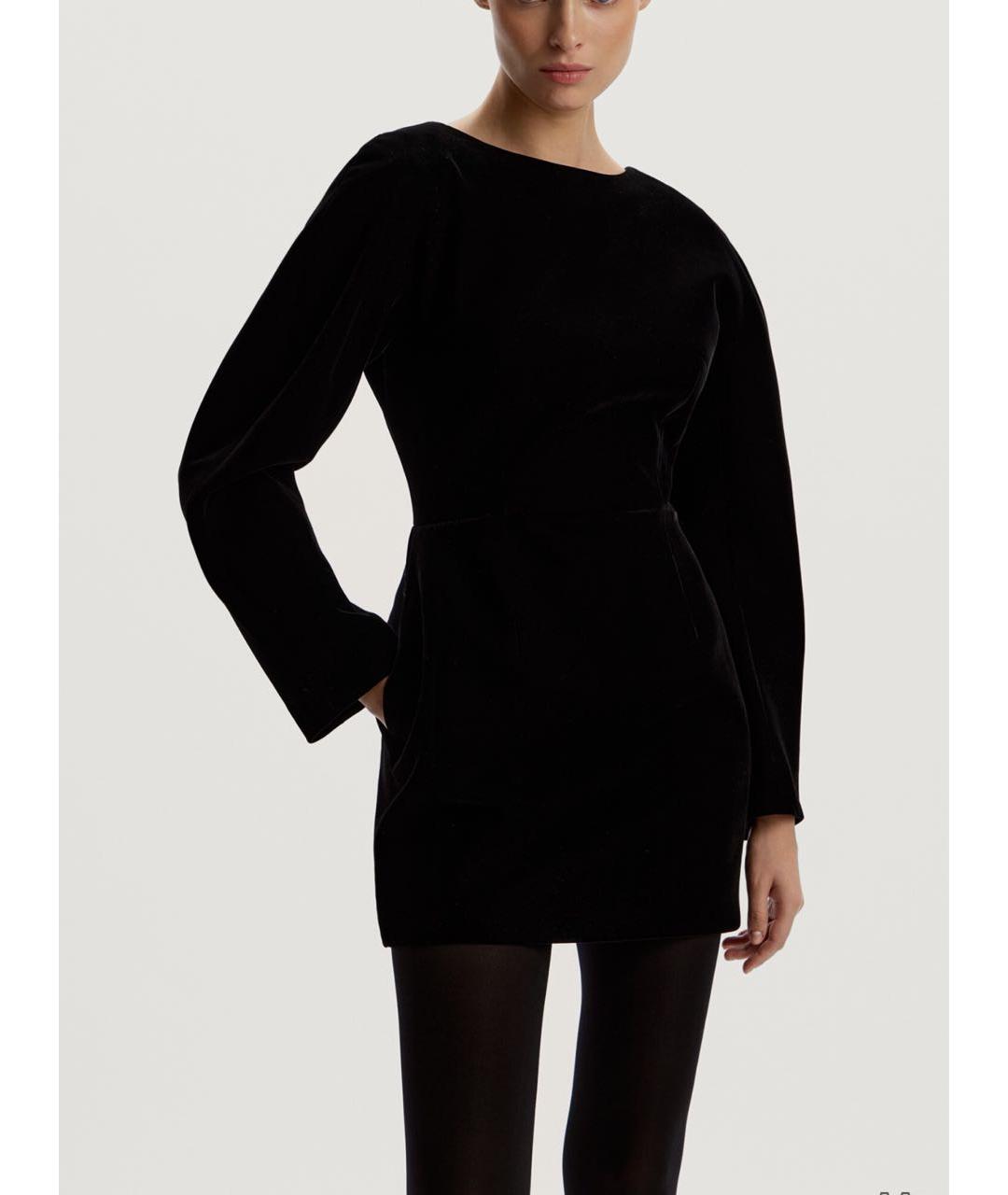 12 STOREEZ Черное бархатное вечернее платье, фото 5