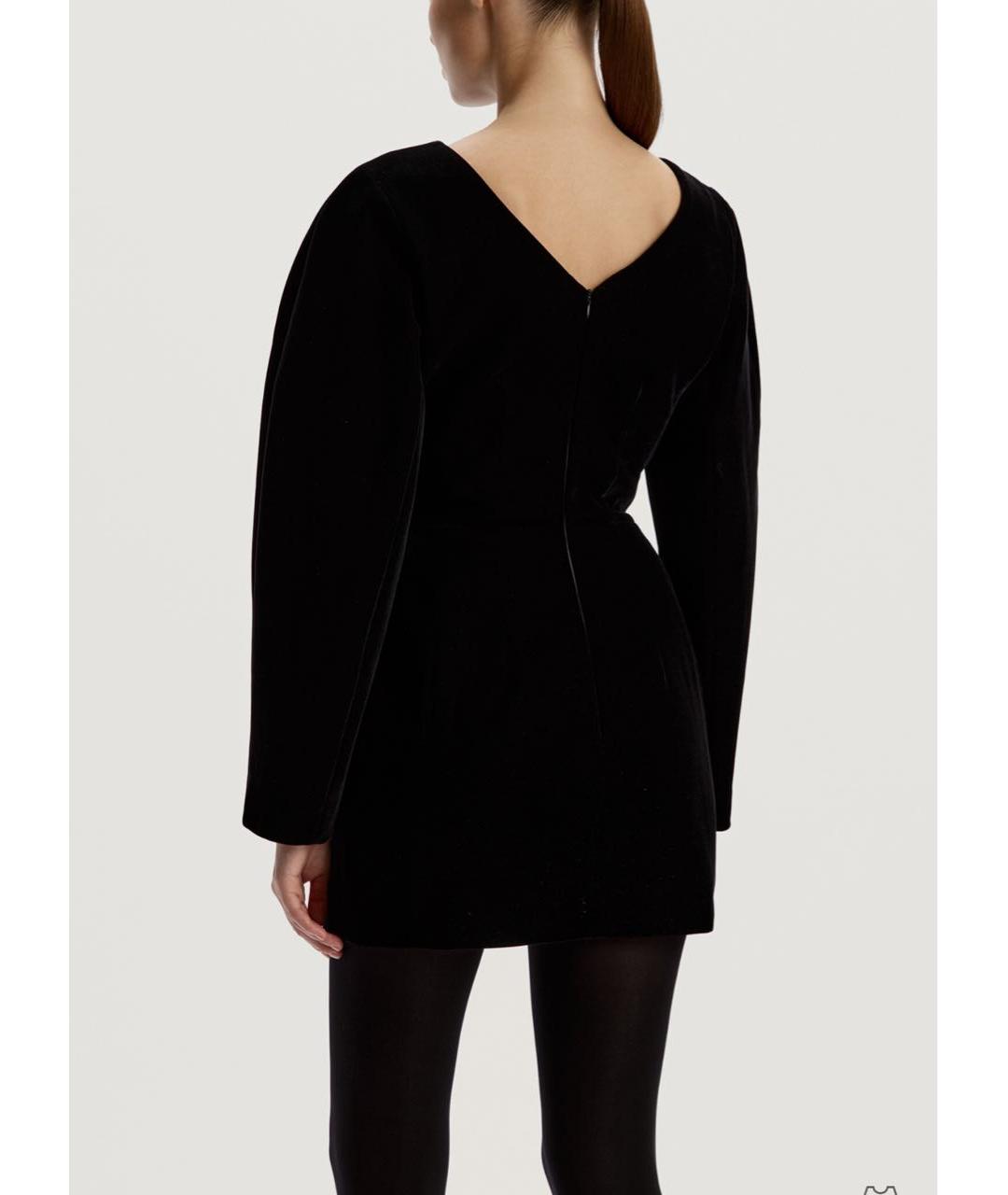 12 STOREEZ Черное бархатное вечернее платье, фото 3