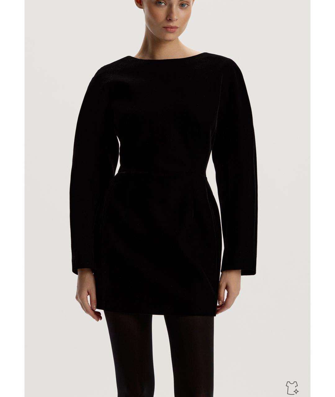 12 STOREEZ Черное бархатное вечернее платье, фото 2