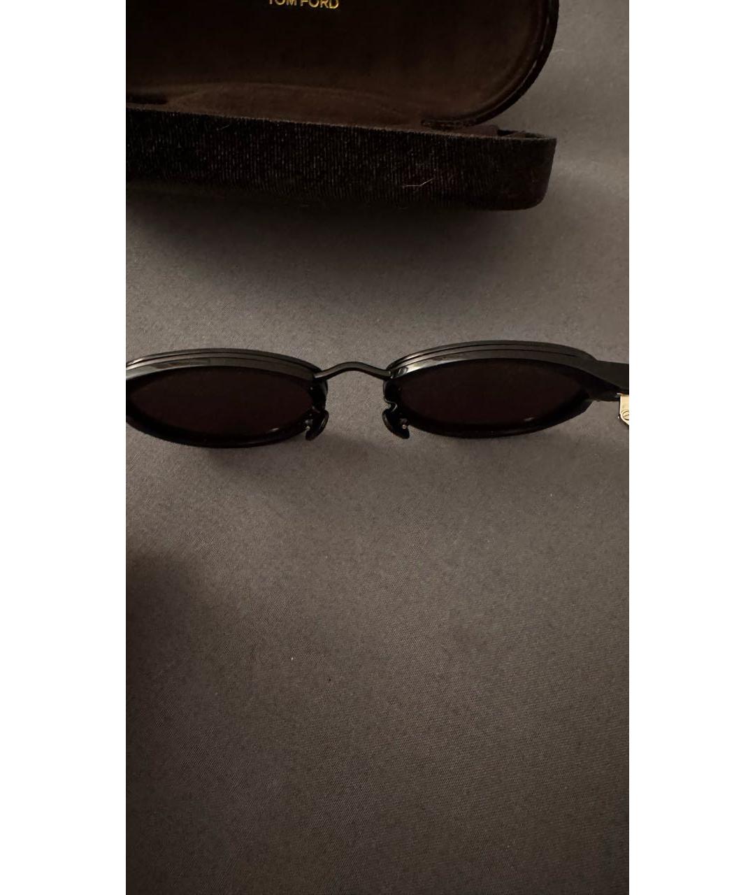 TOM FORD Черные пластиковые солнцезащитные очки, фото 5