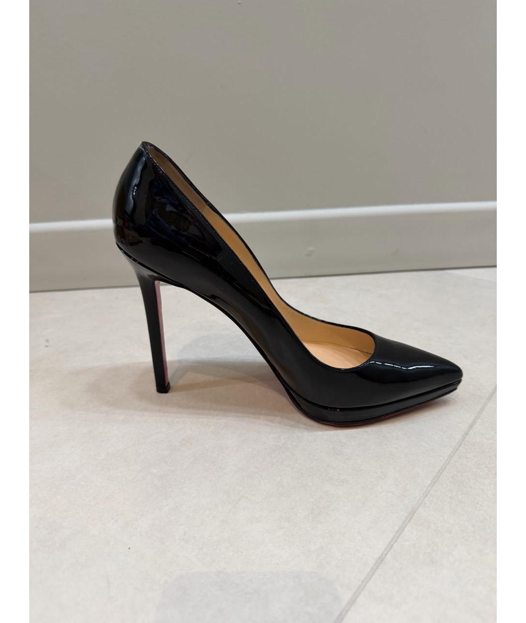 CHRISTIAN LOUBOUTIN Черные туфли из лакированной кожи, фото 7