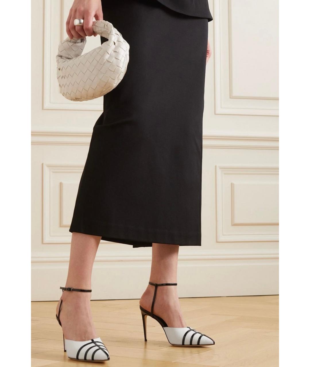 MANOLO BLAHNIK Белые текстильные туфли, фото 2