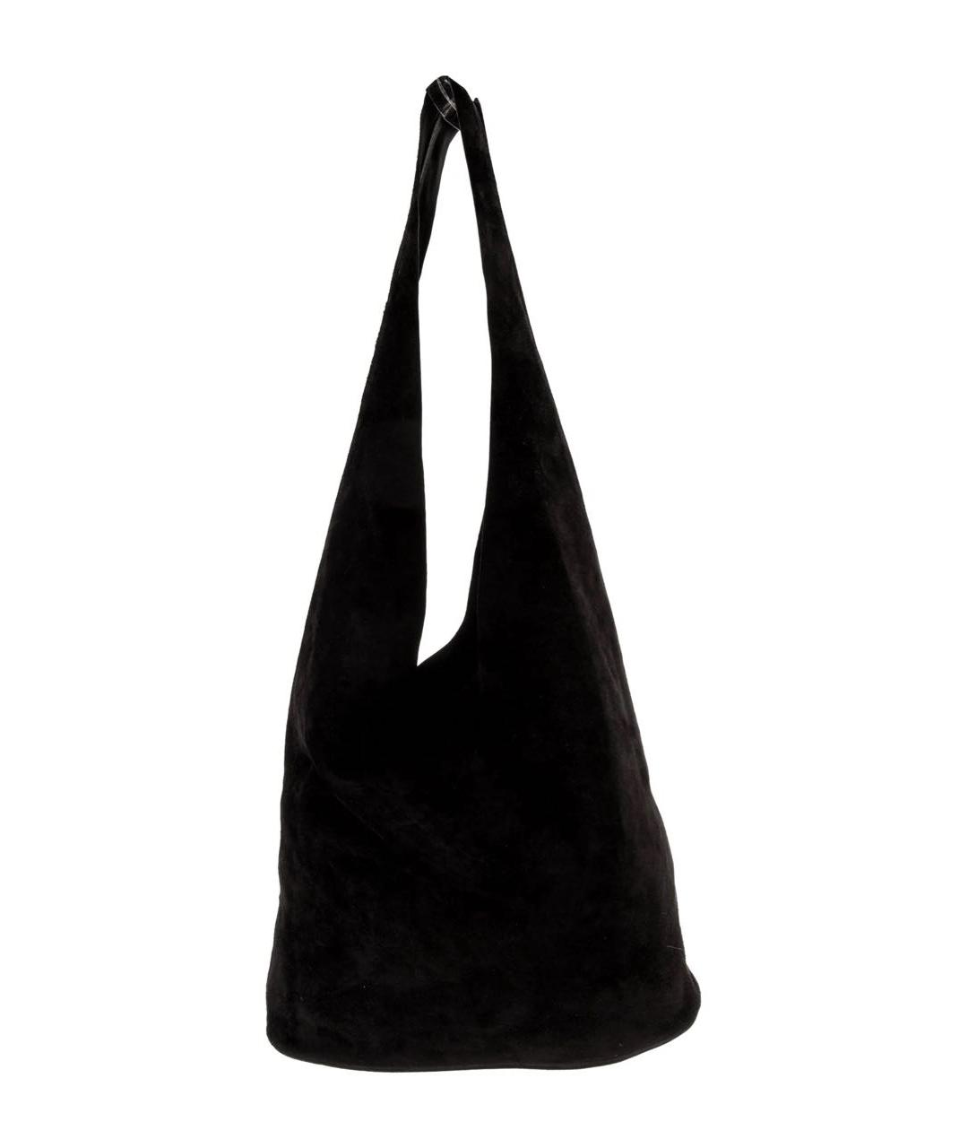 THE ROW Черная замшевая сумка тоут, фото 1