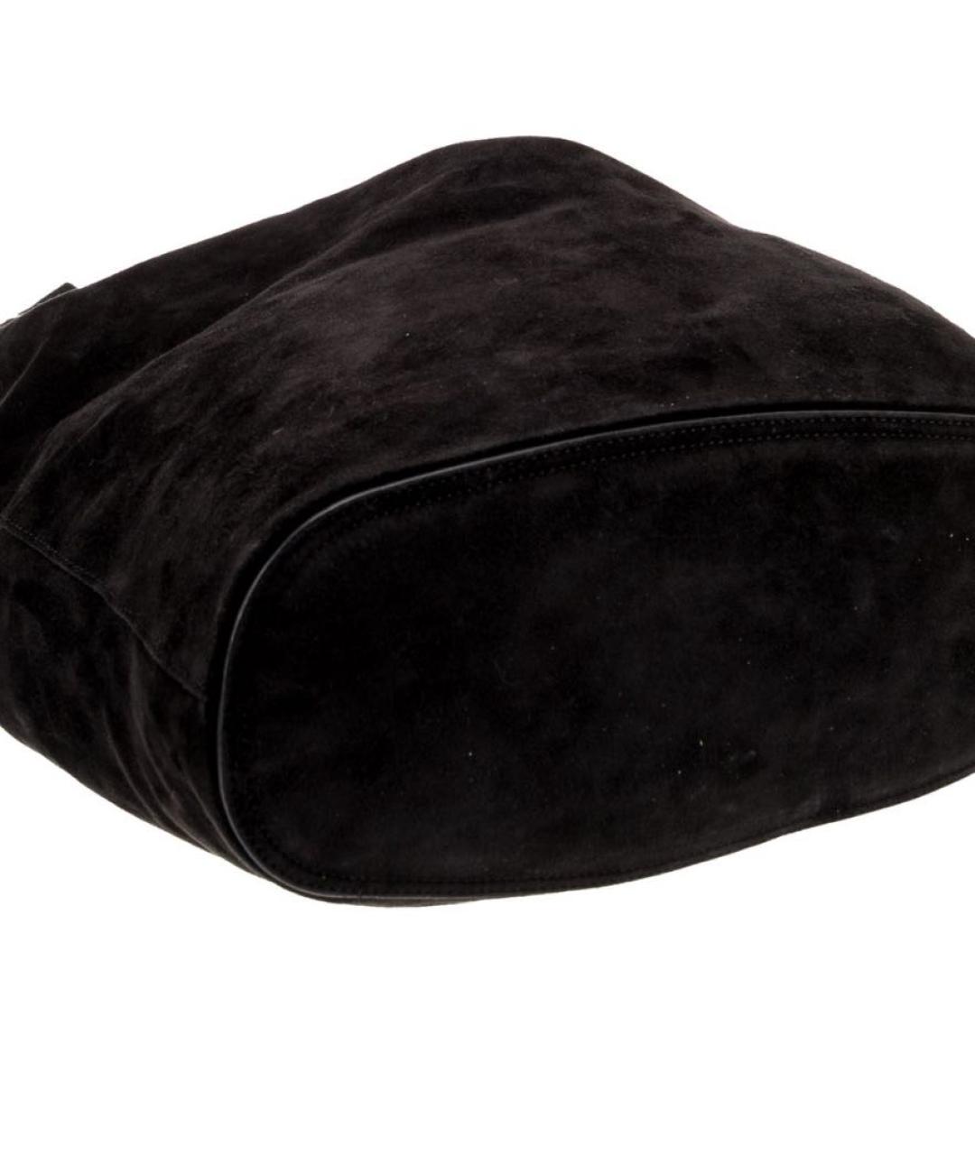 THE ROW Черная замшевая сумка тоут, фото 4