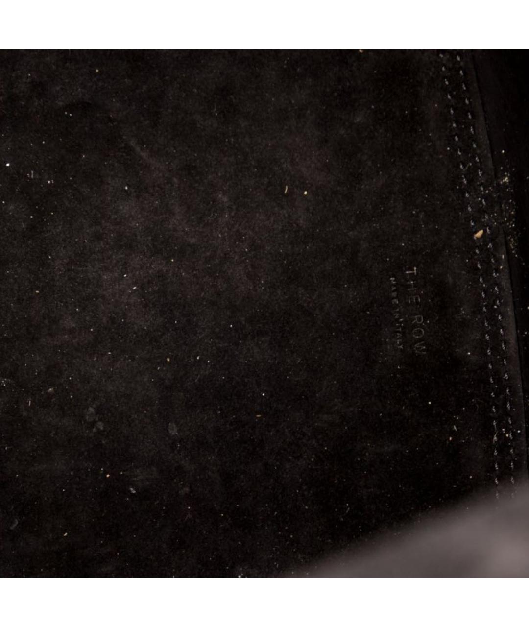 THE ROW Черная замшевая сумка тоут, фото 5