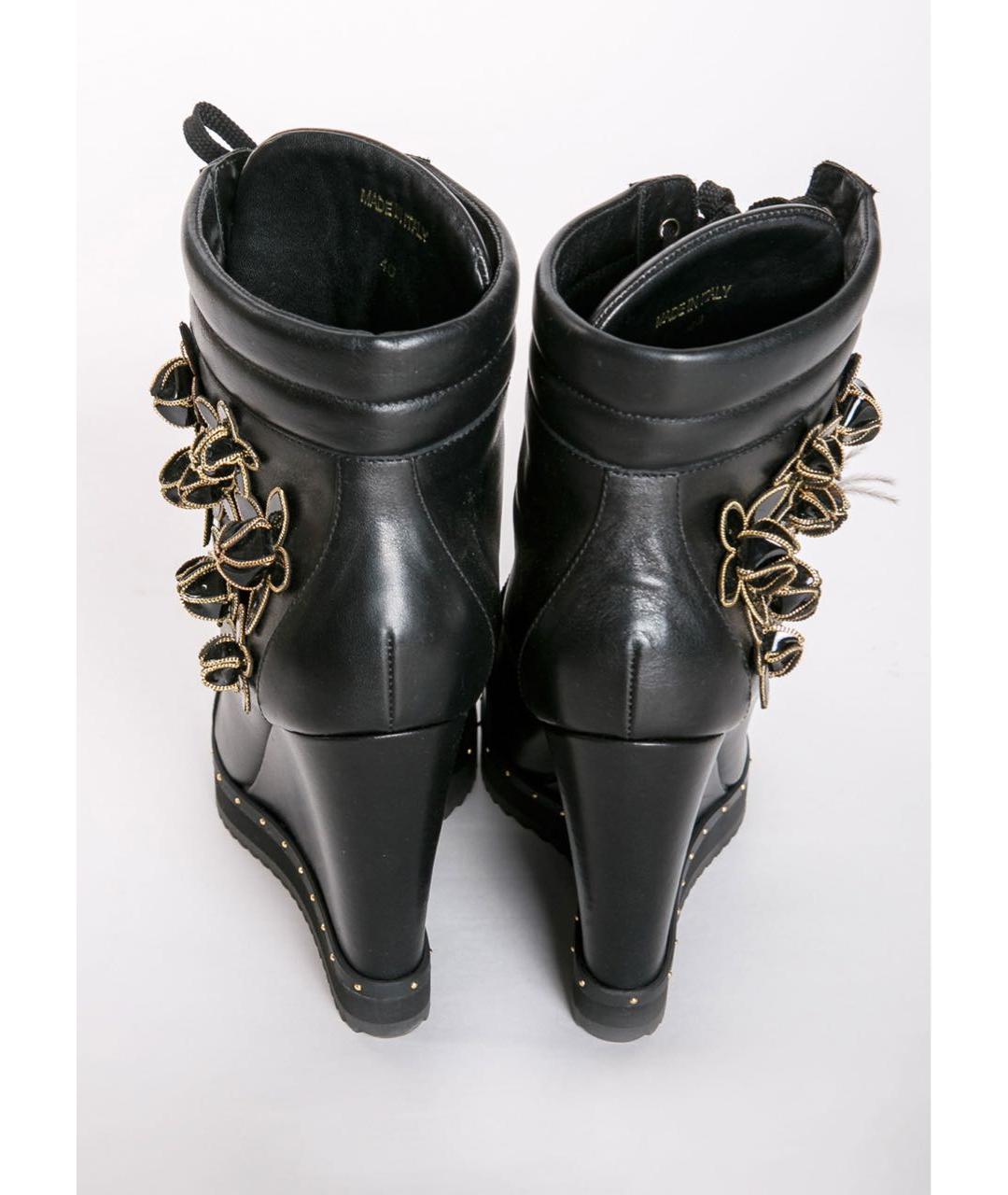 DSQUARED2 Черные кожаные ботильоны, фото 4