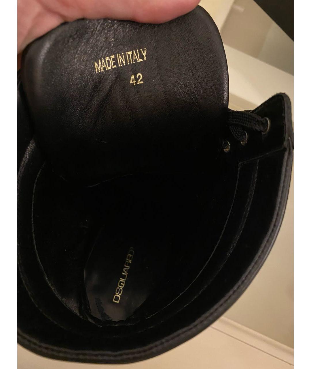 DSQUARED2 Черные кожаные ботильоны, фото 8